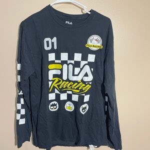 FILA x Sanrio Black Racing Long Sleeve Tee